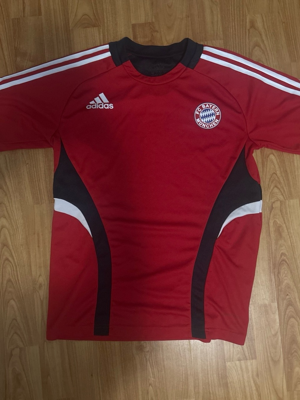 adidas Red and Black FC Bayern Training Top